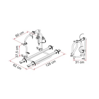 3 - Camper Fiamma Carry Bike Rack Trigano CI Roller Team